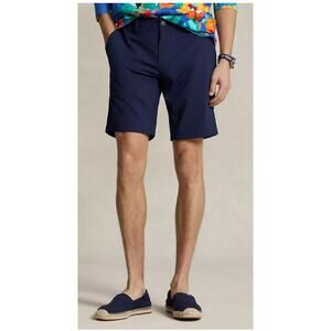 Polo Ralph Lauren Men's 9.5-Inch Stretch Dobby Beach Shorts Navy 38